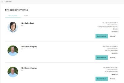 MyClinic365 Portal Appointments